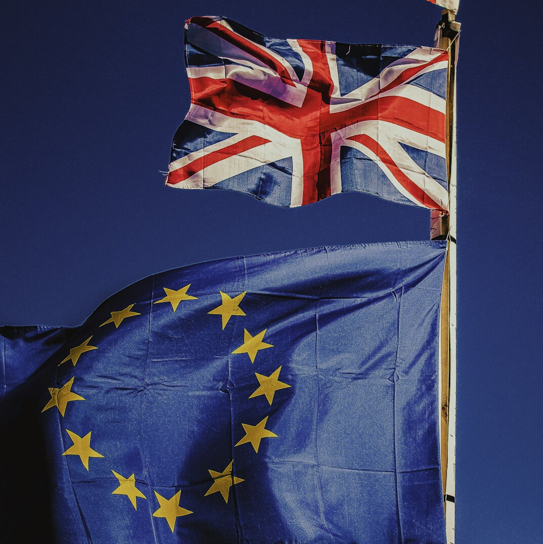 eu flag waving